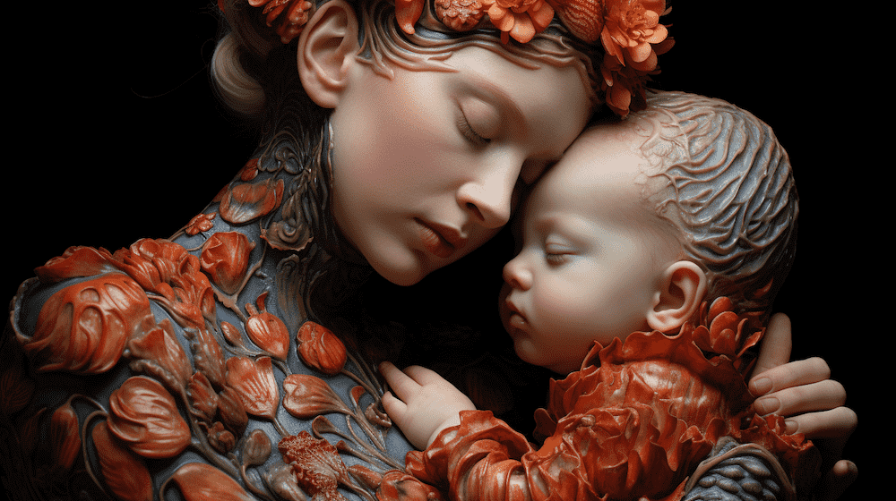 母乳喂养新妈妈皮肤接触